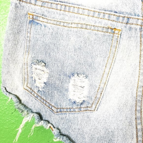 Obey Propaganda Distressed Cutoff Lace Short shorts size 28 - Picture 10 of 11